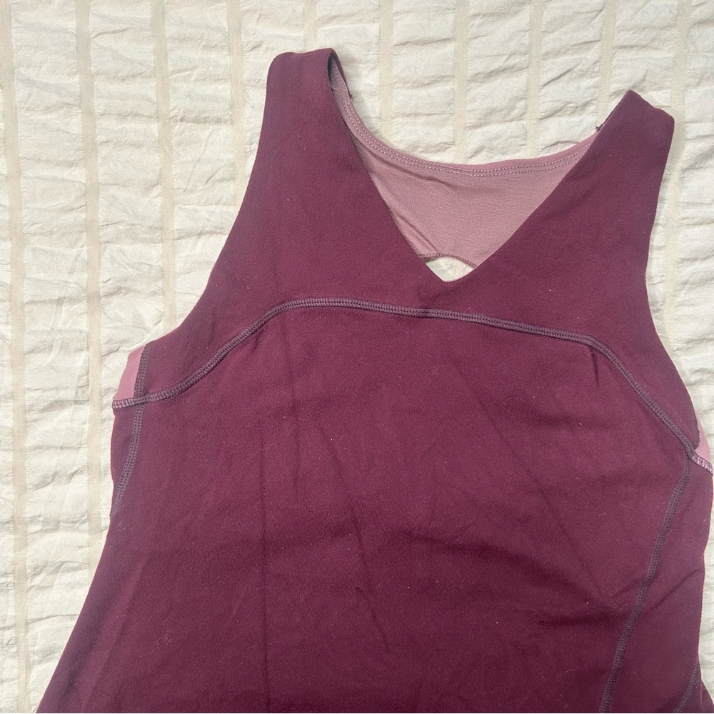 Lululemon Shape Jacket-Inspired Tank Plum Reversible | Size 2/4 (est.)